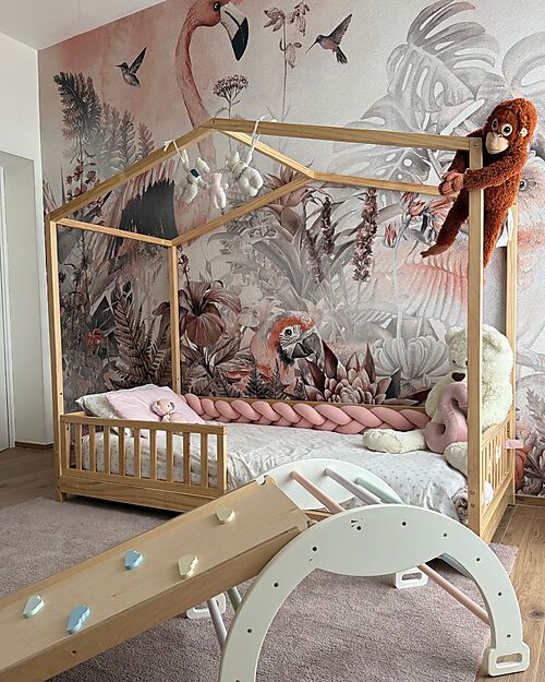 Family Nation 4-in-1 Evi Convertible Montessori Bed – 200x90 cm – All Included – From Birth to 99 Years Montessori Beds