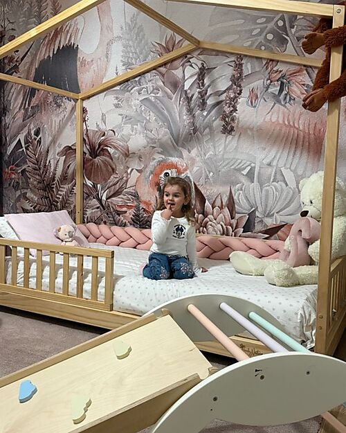 Family Nation 4-in-1 Evi Convertible Montessori Bed – 200x90 cm – All Included – From Birth to 99 Years Montessori Beds