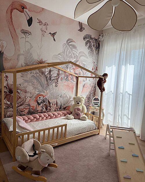 Family Nation 4-in-1 Evi Convertible Montessori Bed – 200x90 cm – All Included – From Birth to 99 Years Montessori Beds