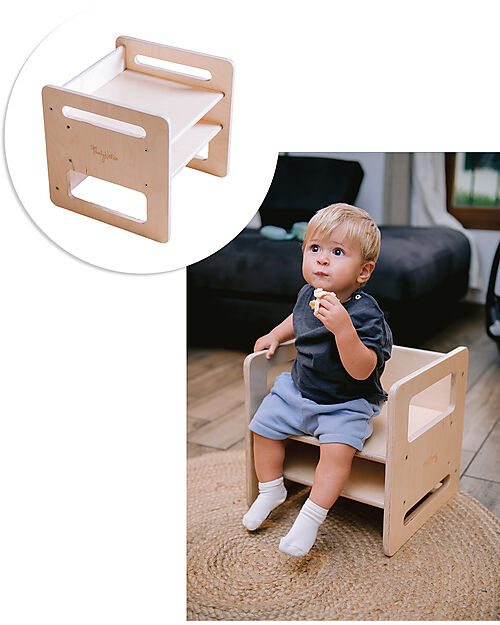 Family Nation Adjustable Montessori Chair - Natural - Grows with your child - Birch Wood Chairs