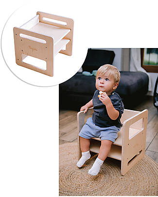 Family Nation Adjustable Montessori Chair - Natural - Grows with your child - Birch Wood Chairs