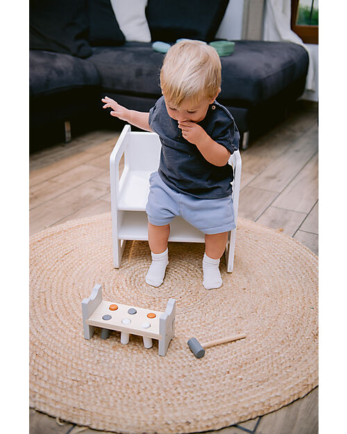 Family Nation Adjustable Montessori Chair - White - Grows with your child Chairs