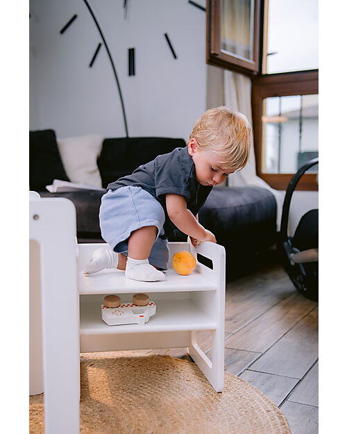 Family Nation Adjustable Montessori Chair - White - Grows with your child Chairs
