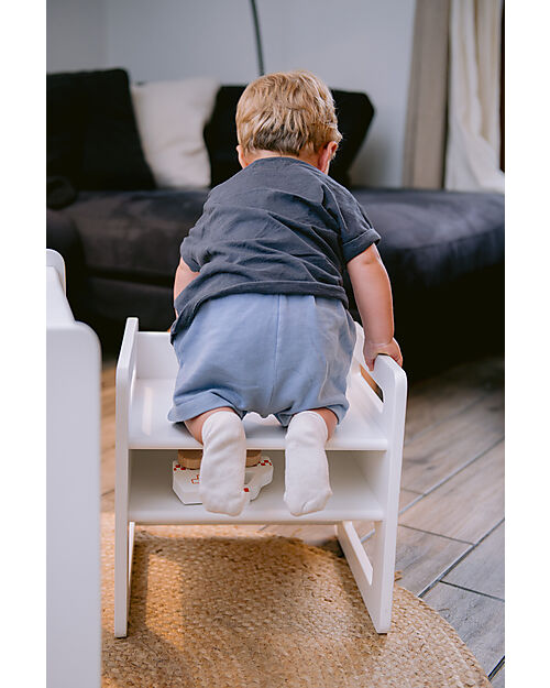 Family Nation Adjustable Montessori Chair - White - Grows with your child Chairs
