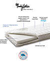 Family Nation Evi 14 cm Mattress 200x90 - Anti-mite and Hypoallergenic - Removable Cover - for Evi 4-in-1 Evolutionary Montessori Bed Mattresses
