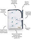 Family Nation Foldable Travel Changing Mat - Ginko Ivory - Firenze Travel Collection Travel Changing Mats