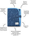 Family Nation Foldable Travel Changing Mat - Olive Blue - Firenze Travel Collection Travel Changing Mats