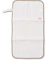 Family Nation Foldable Travel Changing Mat - Stripes Beige - Firenze Travel Collection Travel Changing Mats