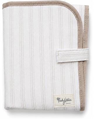 Family Nation Foldable Travel Changing Mat - Stripes Beige - Firenze Travel Collection Travel Changing Mats