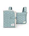 Family Nation Foldable Travel Changing Mat + Stroller Organizer Bag - Clover - Green - Firenze Travel Collection Travel Changing Mats