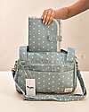 Family Nation Foldable Travel Changing Mat + Stroller Organizer Bag - Clover - Green - Firenze Travel Collection Travel Changing Mats