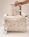 Family Nation Foldable Travel Changing Mat + Stroller Organizer Bag - Ginko Ivory - Firenze Travel Collection Travel Changing Mats