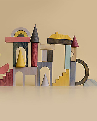 Family Nation Grapat - Classic Nins + MinMin Copenhagen - Architectural Blocks Montessori Toys