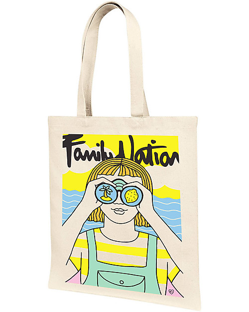 Family Nation Looking for Summer Tote Bag - 100% Cotton (limited edition) Hair Accessories