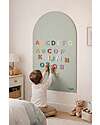 Family Nation MagneKids™ Magnetic Wall Decal - Arch - 95x60 cm - Sage Green - Easy Installation Without Holes Magnetic Games