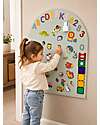 Family Nation MagneKids™ Magnetic Wall Decal - Arch - 95x60 cm - Sage Green - Easy Installation Without Holes Magnetic Games