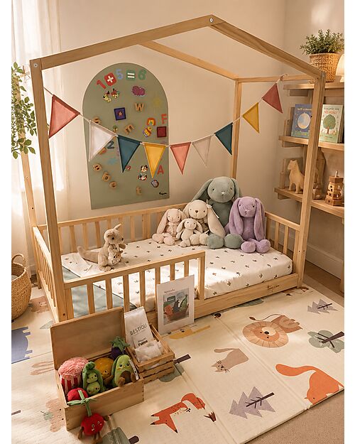 Family Nation MagneKids™ Magnetic Wall Decal - Arch - 95x60 cm - Sage Green - Easy Installation Without Holes Magnetic Games