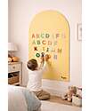 Family Nation MagneKids™ Magnetic Wall Decal - Arch - 95x60 cm - Sand - Easy Installation Without Holes Magnetic Games