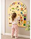 Family Nation MagneKids™ Magnetic Wall Decal - Arch - 95x60 cm - Sand - Easy Installation Without Holes Magnetic Games