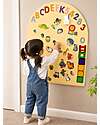 Family Nation MagneKids™ Magnetic Wall Decal - Arch - 95x60 cm - Sand - Easy Installation Without Holes Magnetic Games