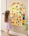 Family Nation MagneKids™ Magnetic Wall Decal - Arch - 95x60 cm - Sand - Easy Installation Without Holes Magnetic Games