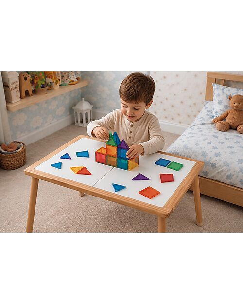 Family Nation Magnetic Montessori Sensory Table with 3 Containers - 73x53x50 cm - Educational Toy for Children 3+ years Sensory Games_