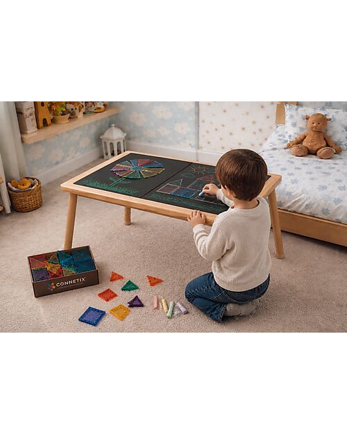 Family Nation Magnetic Montessori Sensory Table with 3 Containers - 73x53x50 cm - Educational Toy for Children 3+ years Sensory Games_