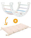 Family Nation Montessori Arch Rainbow - Cotton Candy + Cushion - Develops Balance and Coordination Montessori Toys
