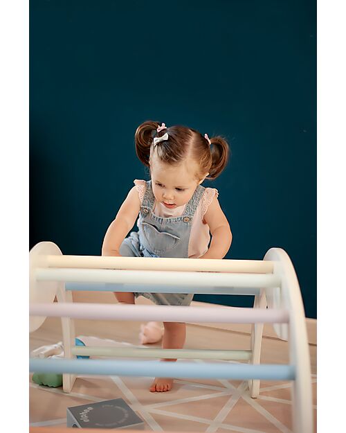 Family Nation Montessori Arch Rainbow - Cotton Candy - Develops Balance and Coordination Montessori Toys