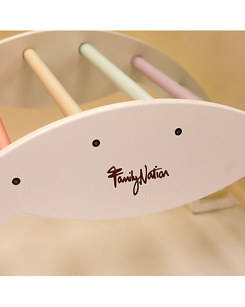 Family Nation Montessori Arch Rainbow - Cotton Candy - Develops Balance and Coordination Montessori Toys