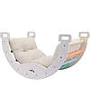 Family Nation Montessori Arch Rainbow - Sunny Beach + Cushion - Develops Balance and Coordination Montessori Toys