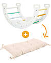 Family Nation Montessori Arch Rainbow - Sunny Beach + Cushion - Develops Balance and Coordination Montessori Toys