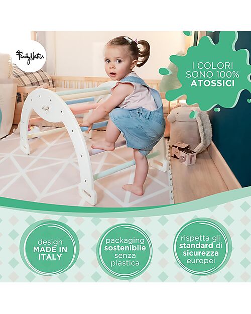 Family Nation Montessori Arch Rainbow - Sunny Beach - Develops Balance and Coordination Montessori Toys