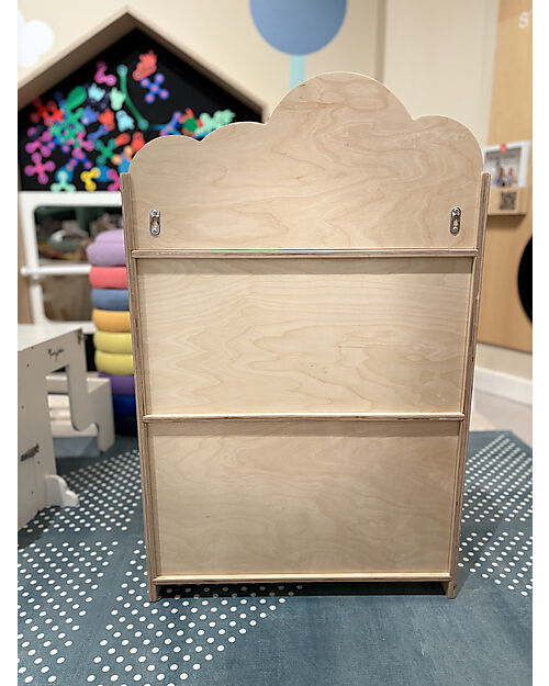 Family Nation Montessori Frontal Bookcase - Cloud - Birch Wood Montessori Bookcases