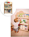 Family Nation Montessori Frontal Bookcase - Cloud - Birch Wood Montessori Bookcases