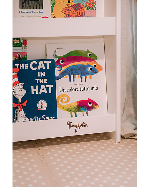 Family Nation Montessori Frontal Bookcase - Rainbow - Sunny Beach Montessori Bookcases