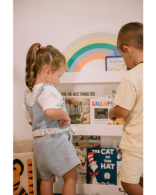 Family Nation Montessori Frontal Bookcase - Rainbow - Sunny Beach Montessori Bookcases