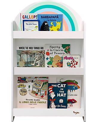 Family Nation Montessori Frontal Bookcase - Rainbow - Sunny Beach Montessori Bookcases