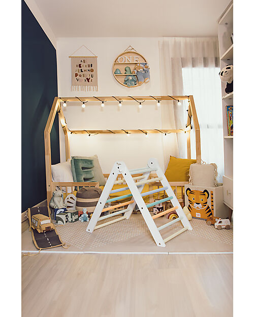 Family Nation Montessori Pikler Triangle Rainbow - Sunny Beach - Develops Balance and Coordination Montessori Toys
