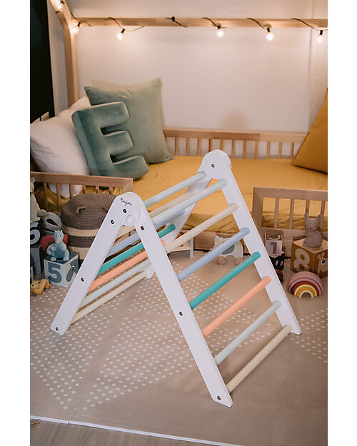 Family Nation Montessori Pikler Triangle Rainbow - Sunny Beach - Develops Balance and Coordination Montessori Toys