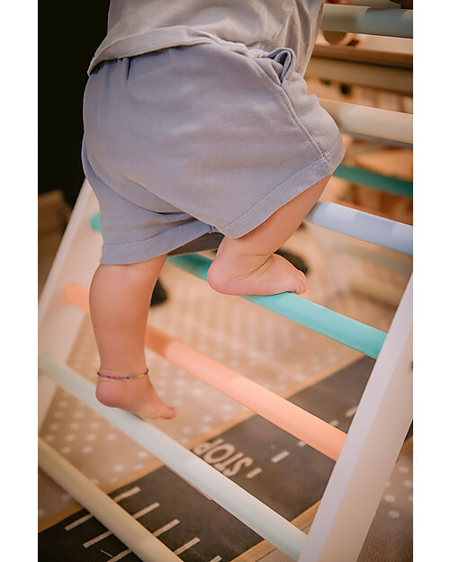 Family Nation Montessori Pikler Triangle Rainbow - Sunny Beach - Develops Balance and Coordination Montessori Toys