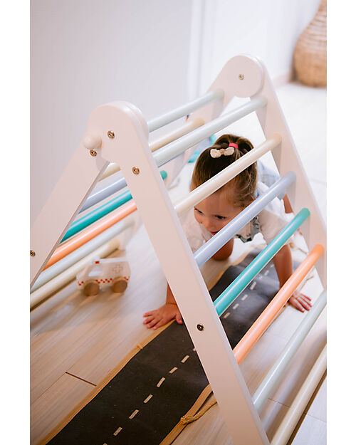 Family Nation Montessori Pikler Triangle Rainbow - Sunny Beach - Develops Balance and Coordination Montessori Toys