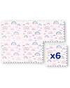 Family Nation Montessori Puzzle Play Mat - Rainbow - 6 Pieces - Soft and Safe - 175x117 cm - From Birth Puzzle Mats
