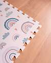 Family Nation Montessori Puzzle Play Mat - Rainbow - 6 Pieces - Soft and Safe from Birth – 175x117 cm – From Birth Puzzle Mats