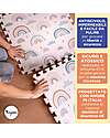 Family Nation Montessori Puzzle Play Mat - Rainbow - 6 Pieces - Soft and Safe from Birth – 175x117 cm – From Birth Puzzle Mats
