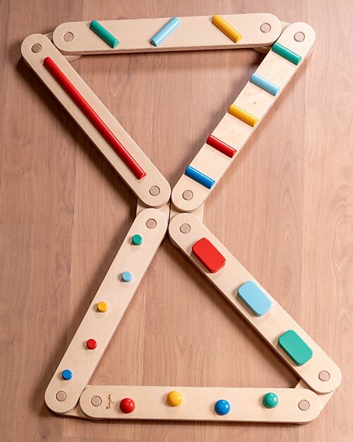 Family Nation Montessori Sensory Balance Path - Psychomotor Development - 2+ years - in Wood Montessori Toys