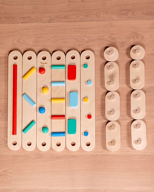 Family Nation Montessori Sensory Balance Path - Psychomotor Development - 2+ years - in Wood Montessori Toys