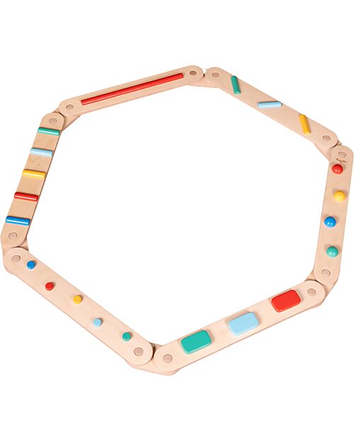 Family Nation Montessori Sensory Balance Path - Psychomotor Development - 2+ years - in Wood Montessori Toys