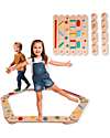 Family Nation Montessori Sensory Balance Path - Psychomotor Development - 2+ years - in Wood Montessori Toys