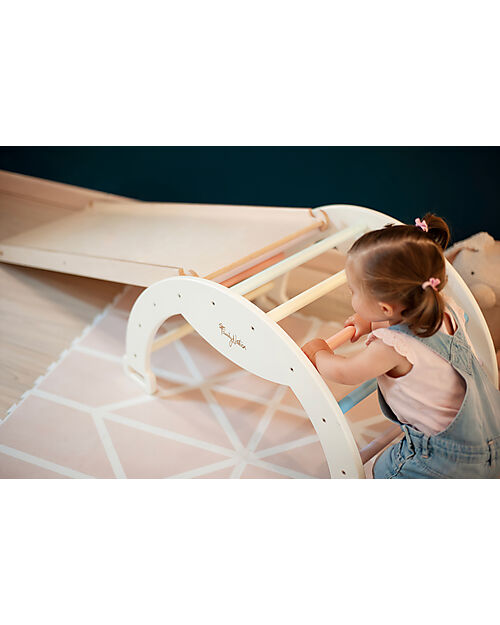 Family Nation Montessori Slide - Birch Wood - Develops Balance and Coordination Montessori Toys